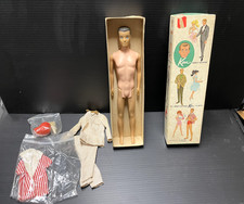 RARE Vintage T.M. 1960s Barbie Boyfriend Ken Doll Stock  750 Box 1961