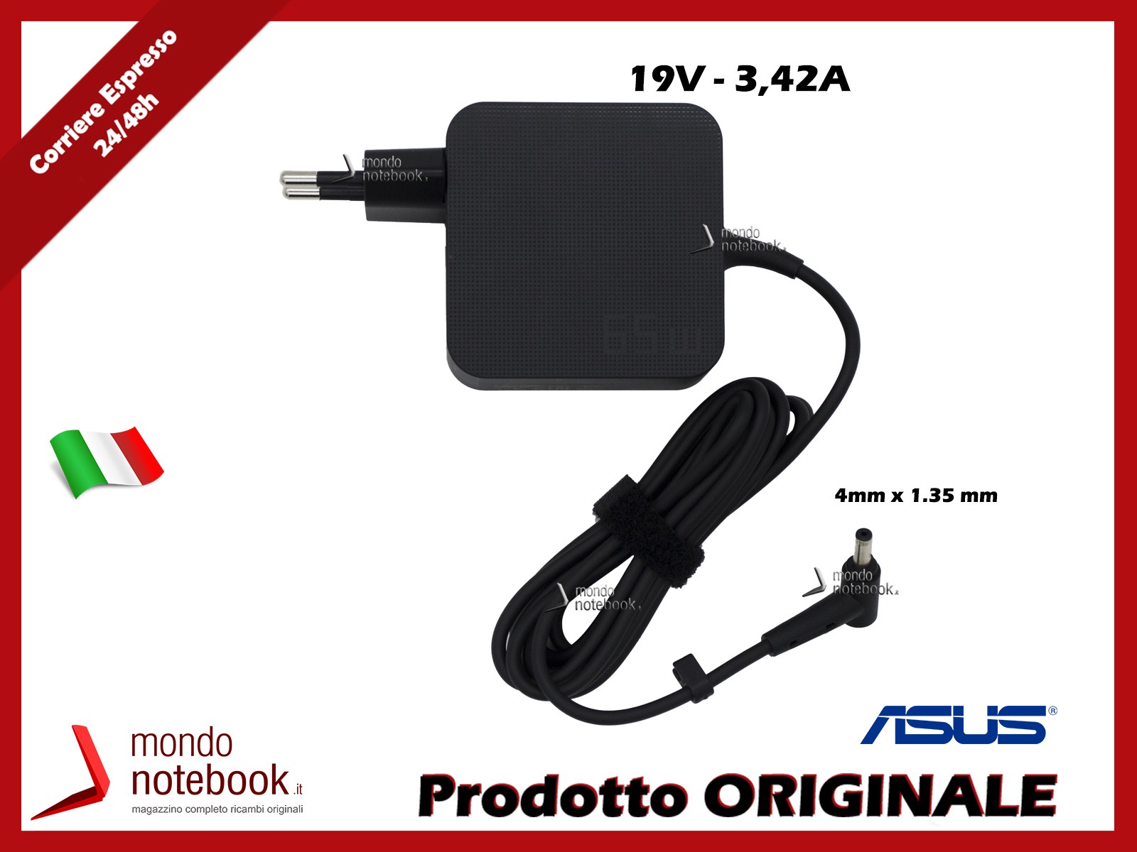 Original ASUS Netzteil 65W 19V 3,42A 4x1,35mm für X521FL X521JQ X530FN Schwarz - Bild 34