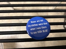 original UNUSUAL circa early-mid 1970's VIDA BLUE BASEBALL PIN..free shipping