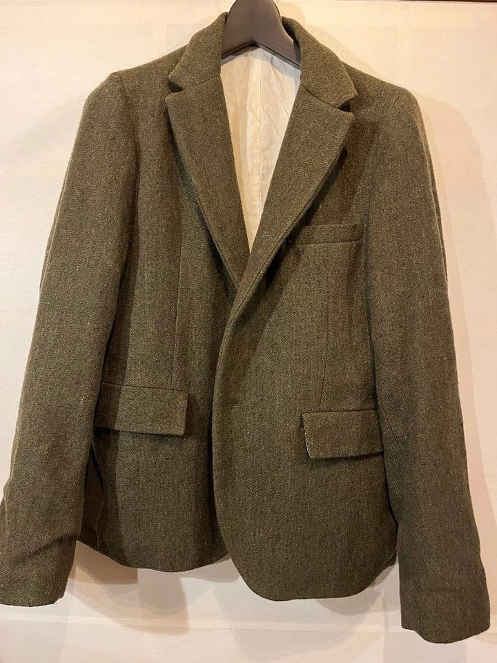 Conjunto Chaqueta y Pantalón Paul Harnden Tweed Oliva M Foto 2 de 4