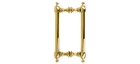 CRL C0L8X8BR 8" Colonial Back-to-Back Pull Handles Polished Brass