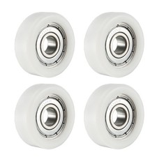 4pcs Roller Idler Bearing Pulley With Bearings White 32 X 12mm 4pcs Roller Idler Bearing Pulley With Bearings White 32 X 12mm