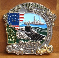 USS Vermont (SSN-792)  Submarine Challenge Coin CPO Coin 2 1/2"