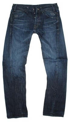 Pepe London Herren Jeans Hose WORKER Regular Tapered W32 L34 blau