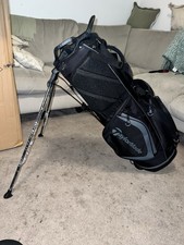 Taylormade Golf Bag Stand Carry Bag Black Charcoal Brand New W Waterproof Cover