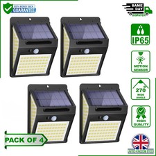 Solar Powered PIR Motion Sensor Light 140 LED Outdoor Waterproof Security Lamp