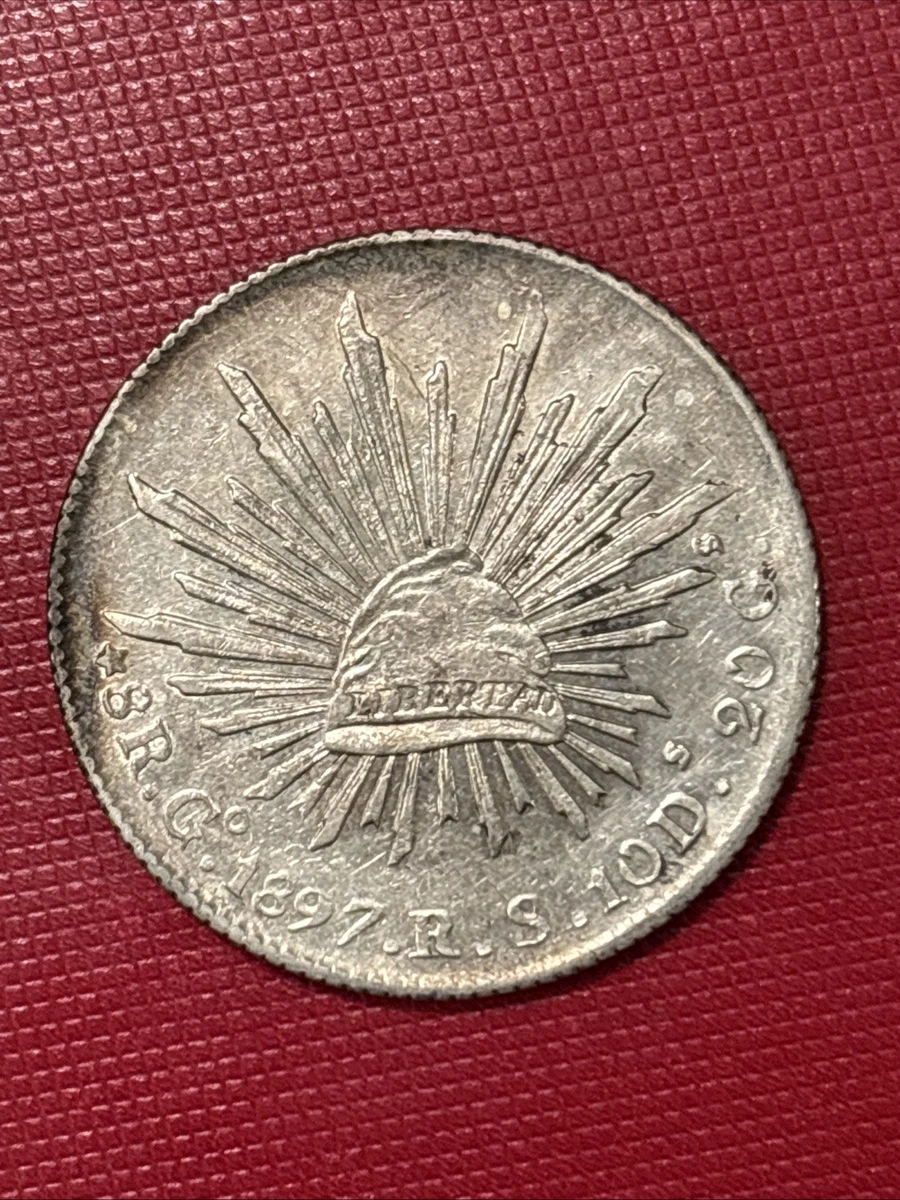 Silver 1897 Year Second Republic of Mexico Coins (1867-1905) for