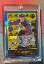 2015-16 O-Pee-Chee Platinum #R88 Mikko Rantanen Avalanche RC Auto Blue Retro