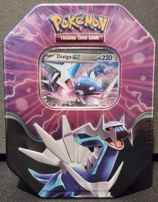 Pokemon Azure Legends Tin Dialga ex Sealed New Promo Card 4 Booster Packs |  eBay