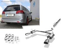  Duplex Racinganlage ab Kat Opel Vectra C Caravan OPC je 142x78 trapezförmig