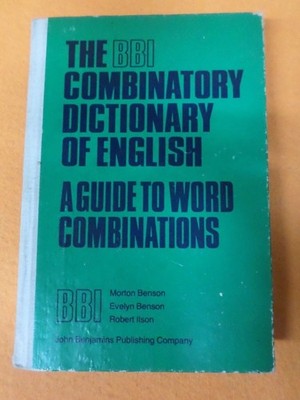 book libro Benson Ilson THE BBI COMBINATORY DICTIONARY OF ENGLISH guide (L96)