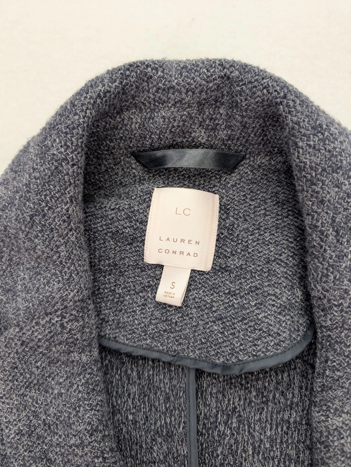 Chaqueta Blazer Para Mujer LC Lauren Conrad Talla S Azul Tejido Elástico Foto 4 de 4