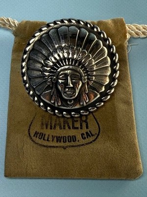 アクセサリー Edward H Bohlin Scarf Slide Indian Head s-l400.jpg