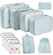 Versatile Waterproof Packing Travel Cubes Suitcase Organiser Bag Set 12 Pcs