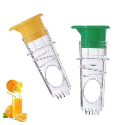 2 PCS Lemon Squeezer 1.37 Inches X X 3.14 Inches, Green, Yellow 