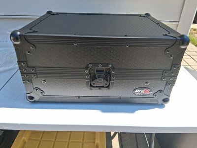 Pro-X XS-M12LTBL Black FInish 12'' Universal Mixer Case W/ Laptop Glide Shelf ...