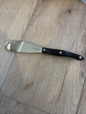 Cutco 1768 Spatula Spreader Bagel Knife Serrated Blade Black Personalized