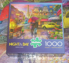 Buffalo   Night and Day   Raining in Paris Puzzle 1000 Piece 27" x 20" Complete