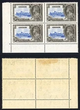 Gibraltar SG114a 2d Extra Flagstaff (top left stamp) M/M Cat 75+ pounds