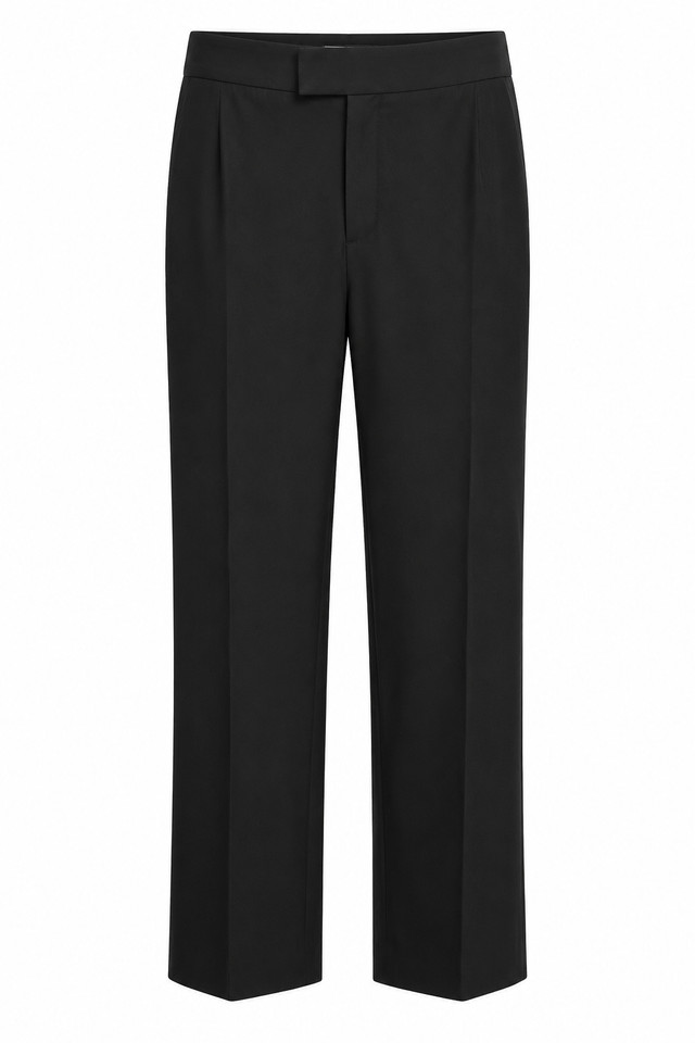 Scanlan Theodore Women’s Pants AU 8 Black Tailored Straight Leg Wool Blend