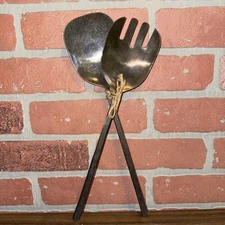 Crate And Barrel Salad Serving Set Brand New 