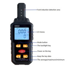 Handheld 3-in-1 Digital Radiation Dosimeter Electric Field Magnetics Field