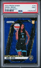 2024 Panini Prizm WNBA - Angel Reese #147 - ROOKIE - Blue Velocity - PSA