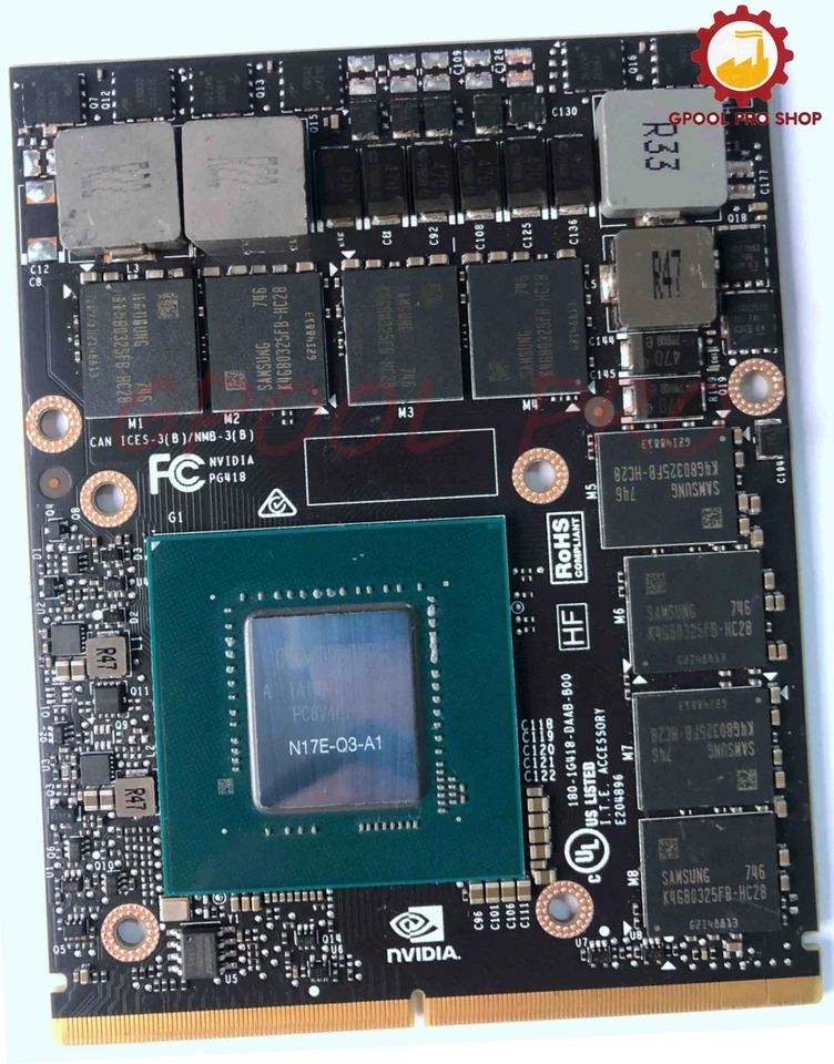 DELL New HP NVIDIA Quadro P3000 P4000 P5000 16GB GDDR5 MXM Video Graphics Card - Image 2 of 4