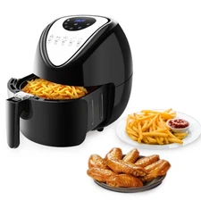 6.8QT 1800W Large Air Fryers with Digital Touch Screen Non-stick Basket US
