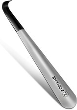 Extra Long Metal Shoe Horn with Long Handle for Seniors and Adults