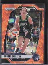 2024 Panini Prizm WNBA #138 Bridget Carleton Ice Orange Prizms - Lynx