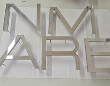 Cast Aluminum Letters 8" Metal Industrial Salvage Sign Decor 3D Wall Art Letter