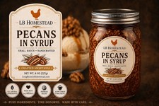 Pecans In Syrup 8 Oz