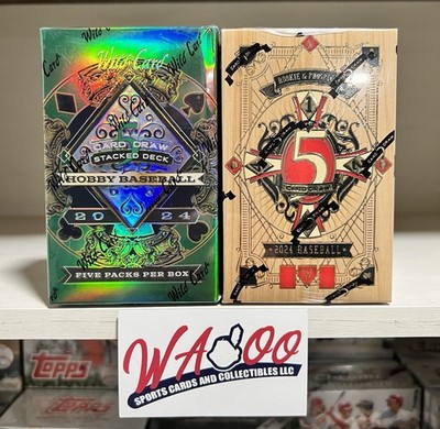 2024 Wild Card 5 Card Draw Stacked Deck Baseball Box + 2024 5 Card Draw Box