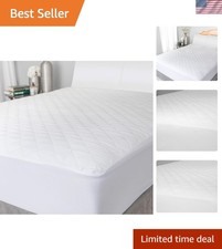 Breathable Twin Mattress Cover   Waterproof Quilted Pad for Optimal Sleep