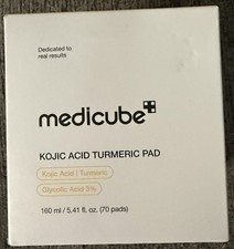Medicube Kojic Acid Turmeric Pad 70 Count Glycolic Acid 3 Exp 09/2028