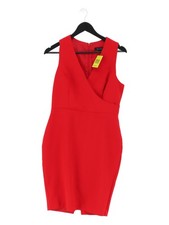 New Look Bodycon Midi Dress UK12 in Red