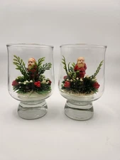Vintage Flamjoyants Santa Claus Candle Set of 2-Floating Flame-Original Boxes
