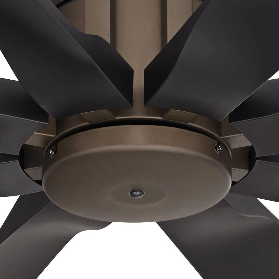70" Possini Euro Defender Oil-Rubbed Bronze Damp Ceiling Fan - Image 3 of 4