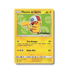 French Pokémon Card - Ash's Pikachu SM112 - Promo SL