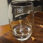 Vintage Baileys Irish Cream Gold Confetti Dot Lowball Rocks Glass Etched BB Logo — photo 2