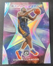 Zion Williamson SILVER REFRACTOR STAR GAZING DONRUSS OPTIC PRIZM INSERT - Mint