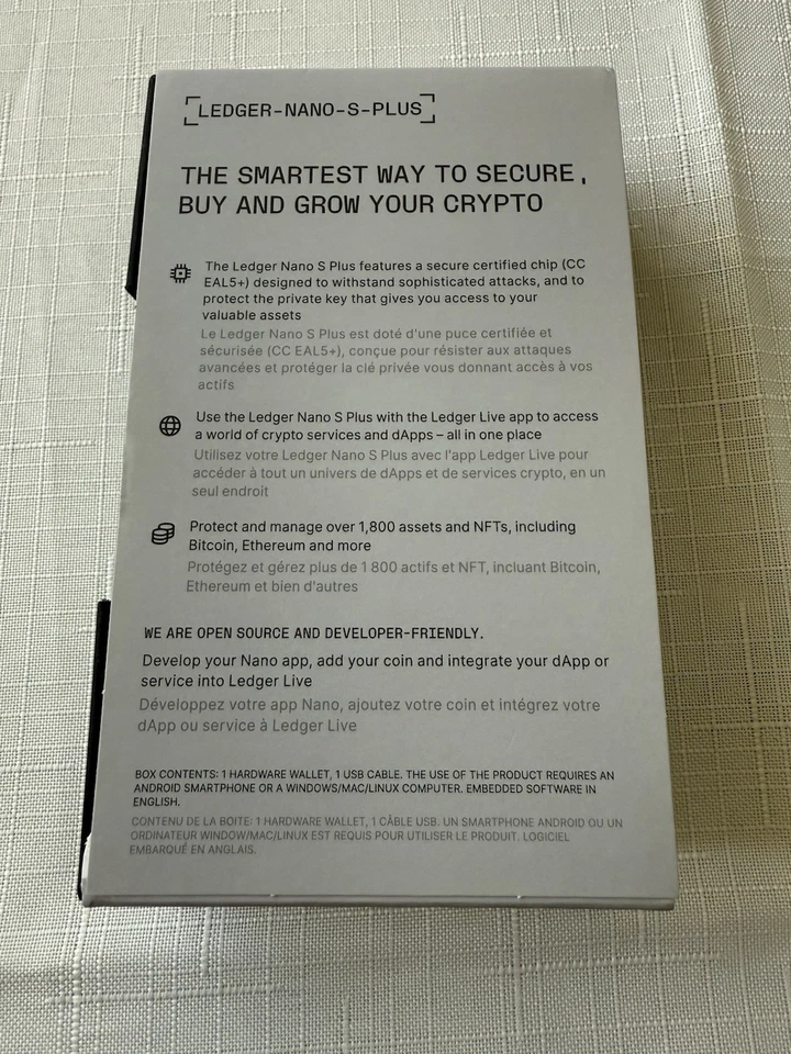 Ledger Nano S plus Cryptocurrency Hardware Wallet Bitcoin Compatible - Image 3 of 4