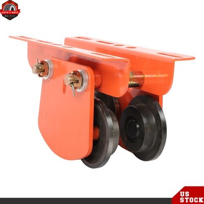 Manual Trolley I-Beam Push Beam Trolley 2200 lbs/1 Ton 2.68'' - 4.33'' Adjustable