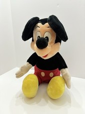 VINTAGE Disneyland Walt Disney World Mickey Mouse Plush Stuffed Animal 16 1980s