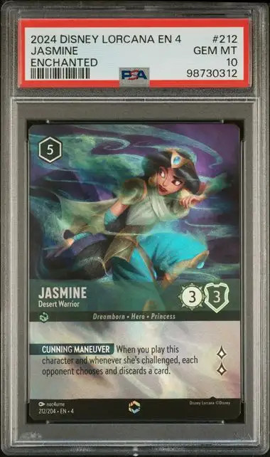 2024 DISNEY LORCANA EN 4-URSULA'S RETURN 212 JASMINE - DESERT WARRIOR ENCHANTED