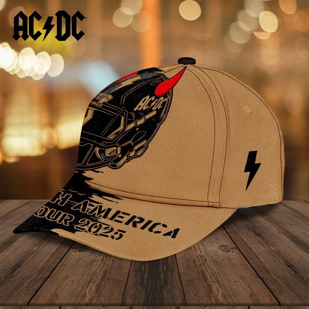 Classic Rock Cap – AC.DC Style Adjustable Music Fans Hat