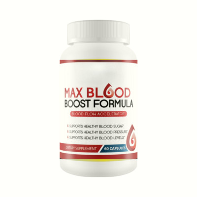Max Blood Boost Formula- Natural Blood Sugar Supplement - 60 Capsules