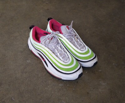 nike air max 97 white green pink