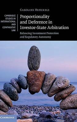 Proportionality and Deference in Investor-State Arbitration Henckels Hardback